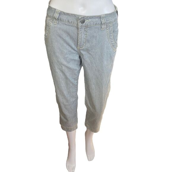 Jag Jeans Classic Fit Capri Womens 2 Light Wash AU0314 - Picture 1 of 9